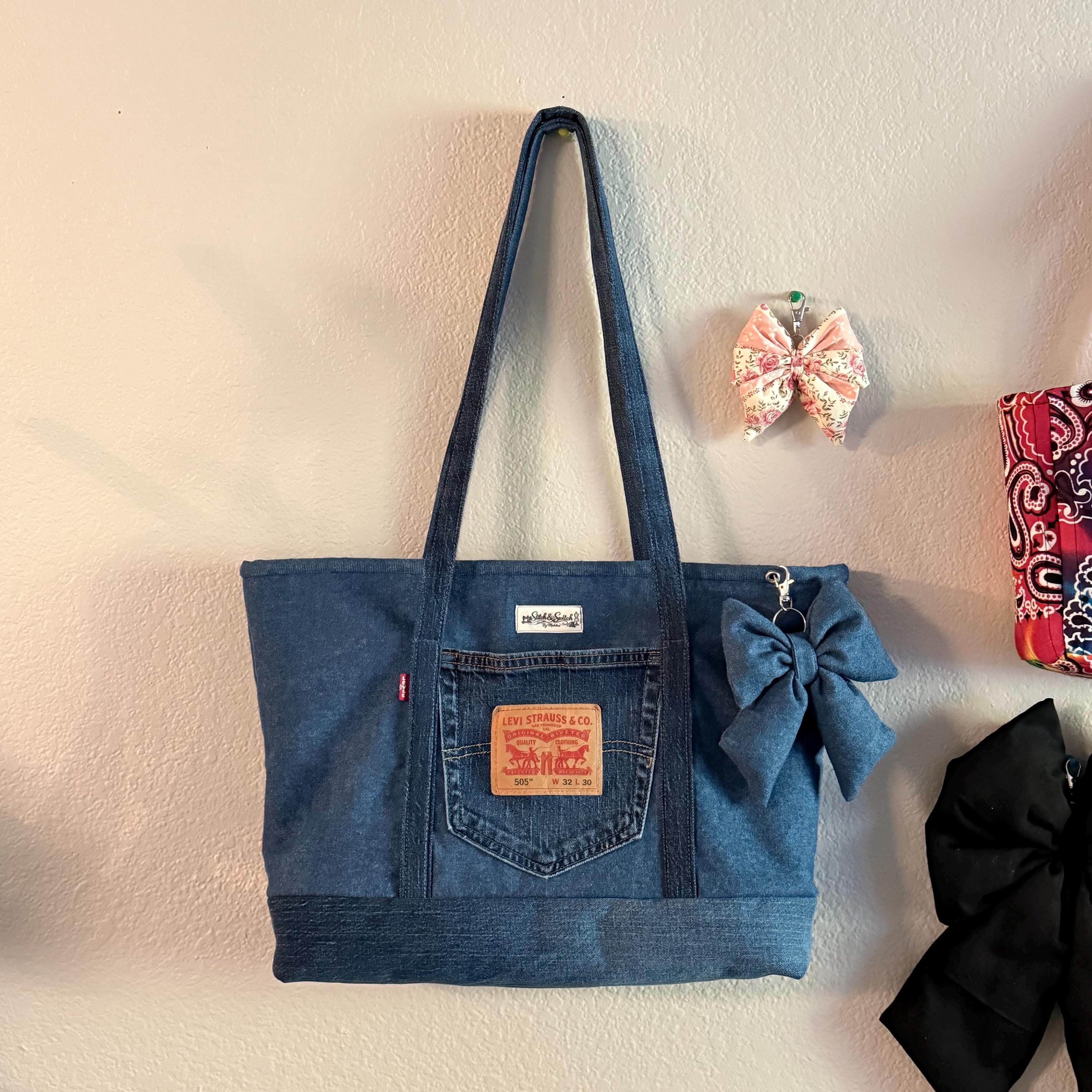 Levi denim tote bag - Etsy 日本