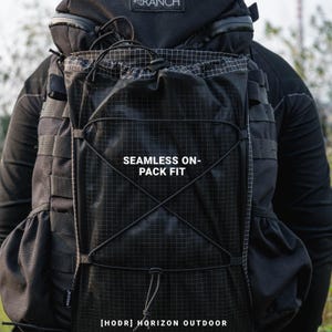 Ultralight Backpack Front Pocket, UHMWPE Gridstop External Stuff Pocket, 58.8g Pack Add-On for Hiking
