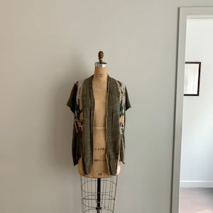 Jeanne Walton vintage wearable art jacket/vest-one size image 1