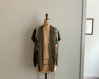 Jeanne Walton vintage wearable art jacket/vest-one size