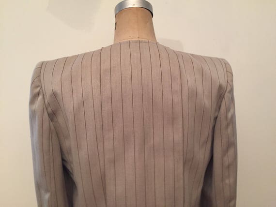 Valentino Boutique pinstripe 80s blazer - image 3