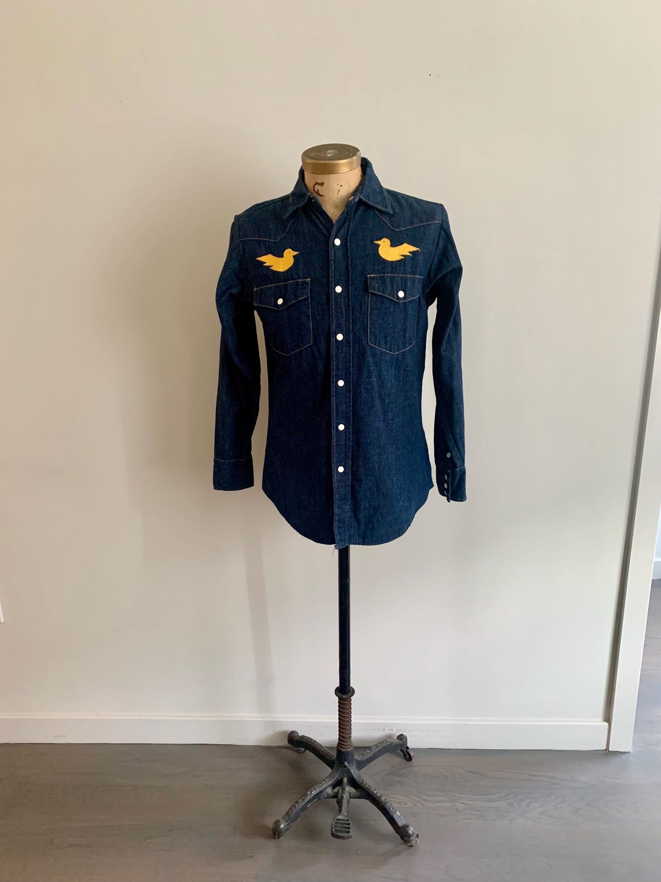 トップス 50s Bar C\" DENIM WESTERN SHIRT 1950-60's BAR C DENIM WESTERN SHIRT – LEAD