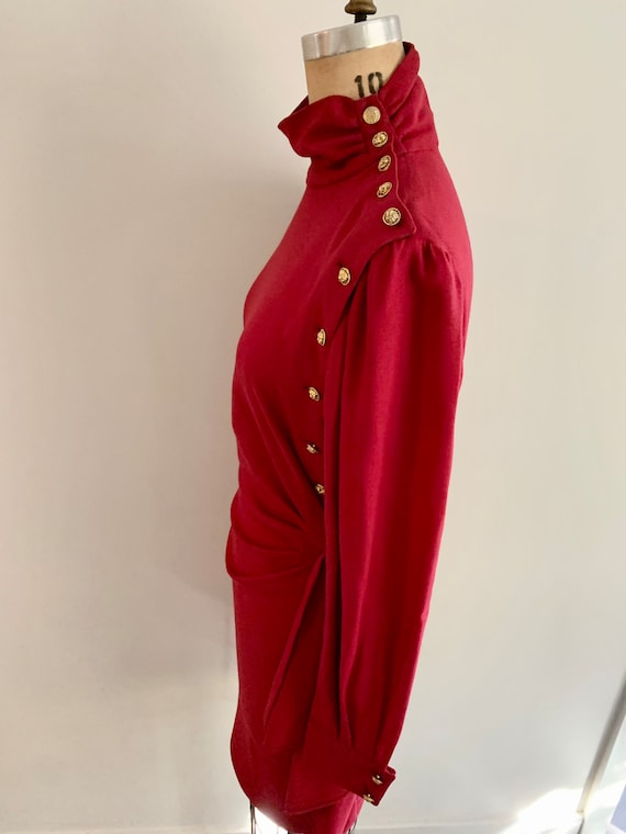 Ungaro Parallele Paris crimson red vintage 80s/90… - image 8