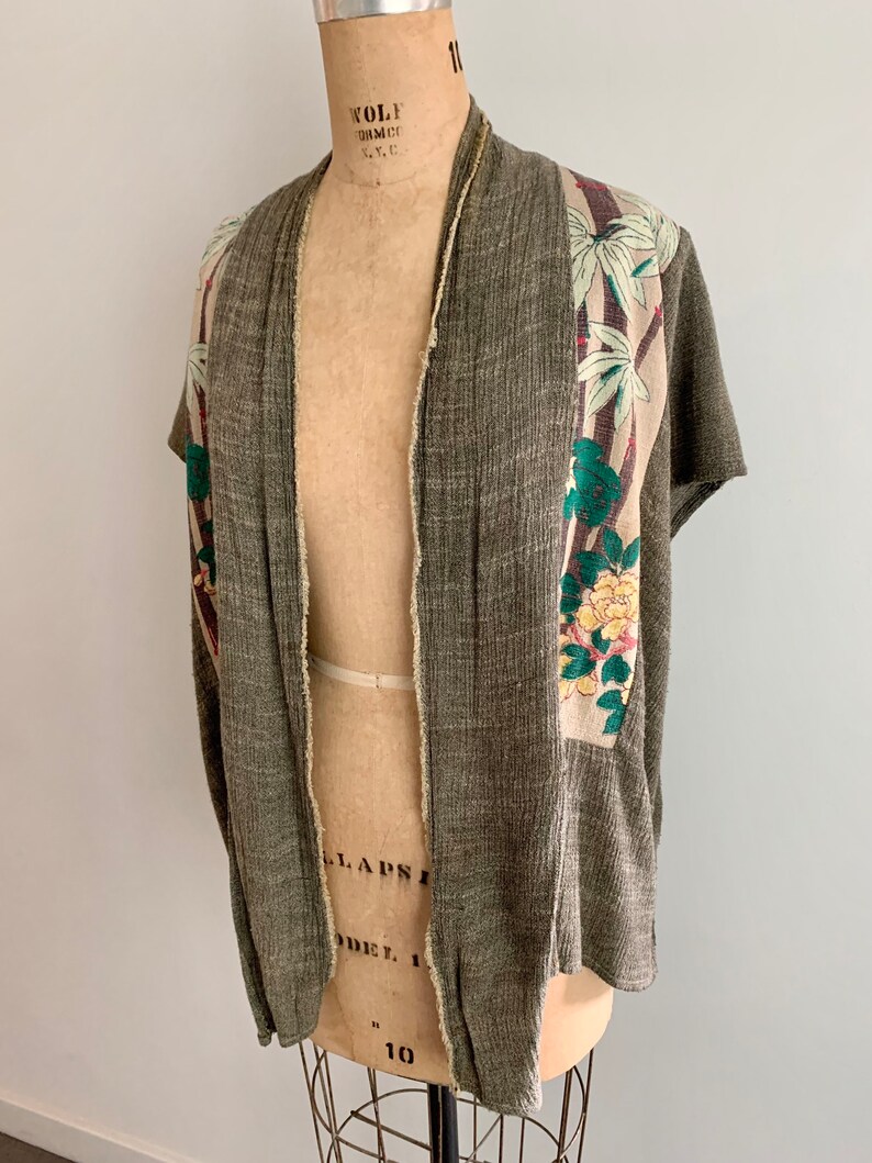 Jeanne Walton vintage wearable art jacket/vest-one size image 5