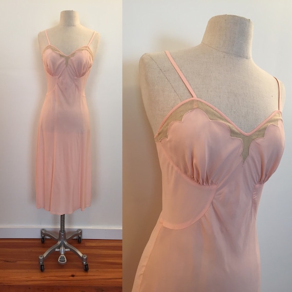 Barbizon rayon crepe slip with lovely neck detail