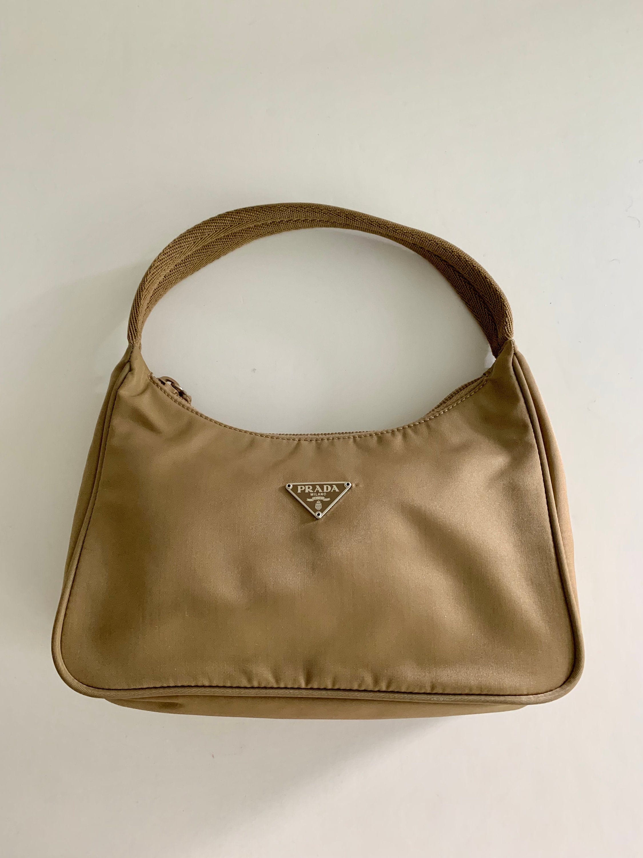 Classic Beige Nylon Prada Mini Bag-made in Italy 