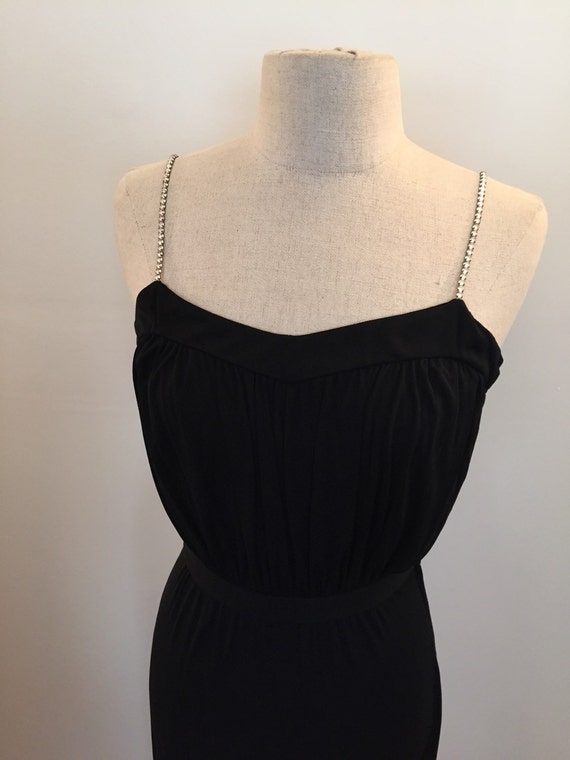 Fine rayon jersey knit Vicky Tiel evening dress w… - image 4