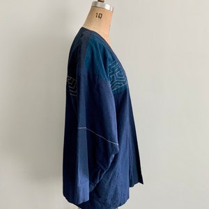 Chigyo hand made indigo kimono jacket-Size S image 3