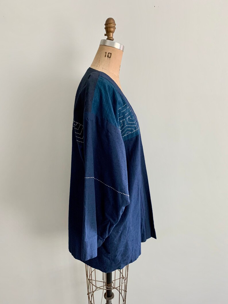 Chigyo hand made indigo kimono jacket-Size S image 3