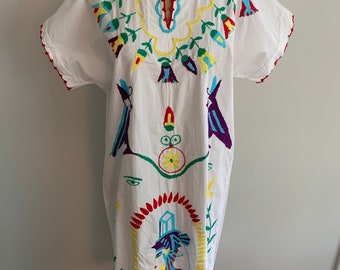 mexican embroidered shift dress Cecilia Floral Dress main image 1