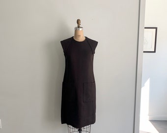 Pierre Cardin Paris New York 1960s space age wool dress-size M