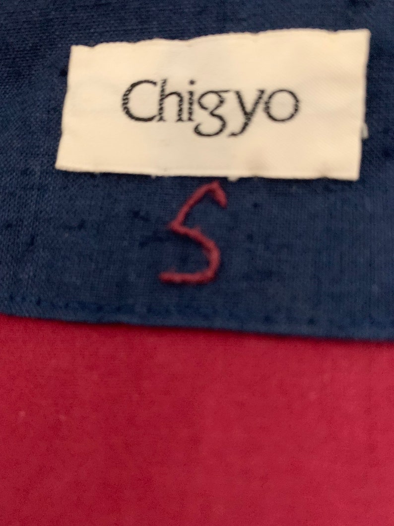 Chigyo hand made indigo kimono jacket-Size S image 9