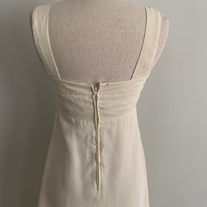 Romantic Cream 1970s long strappy dress with jacket image 7