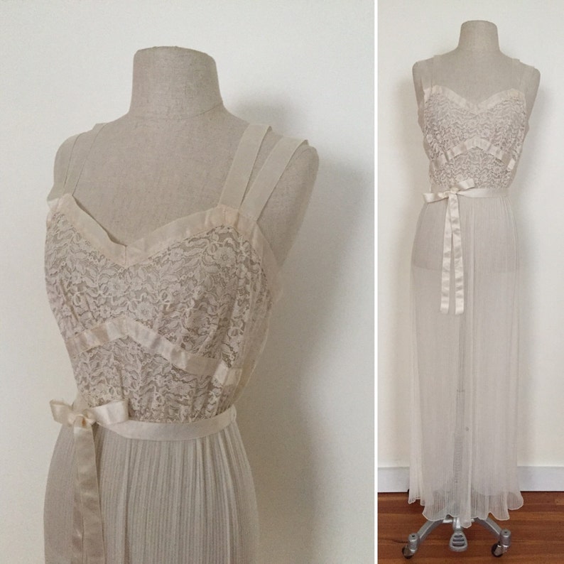 Lovely Detailed Sheer Negligée - Etsy