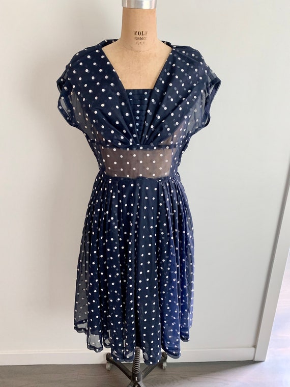 Organza Polka Dot Blouse