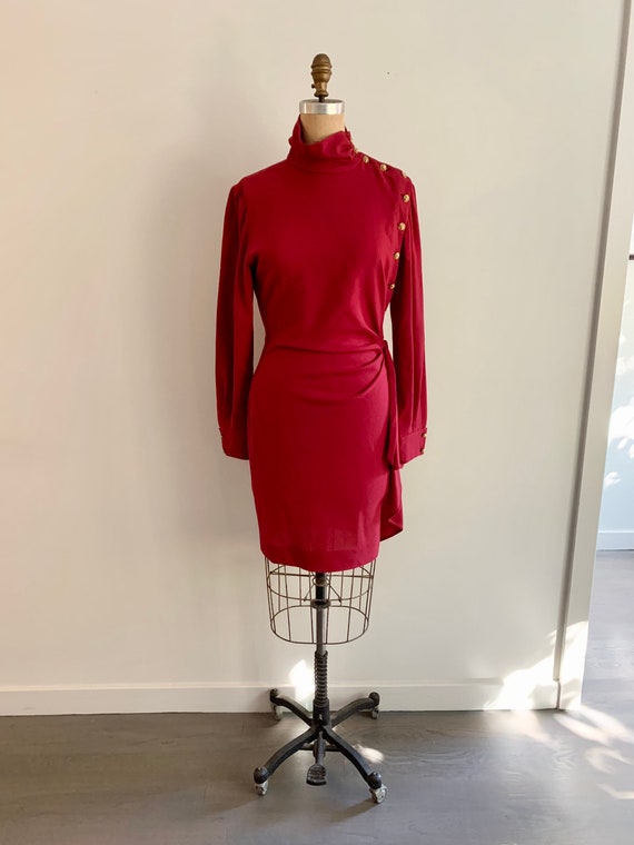 Ungaro Parallele Paris crimson red vintage 80s/90… - image 2