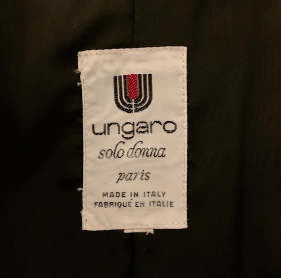 Ungaro solo donna vintage 1980s wool b/w houndsto… - image 9