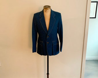 Lee-Separates Denim blazer vintage 1970s-size 40R