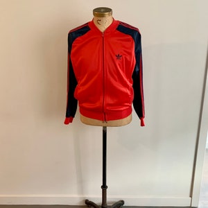 Vintage Adidas 1980s navy/red ATP track jacket-size M image 2