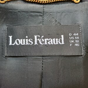 Louis Feraud Black Linen Blazer with Mesh Sleeves-Size M/L 14 image 10
