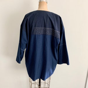 Chigyo hand made indigo kimono jacket-Size S image 5