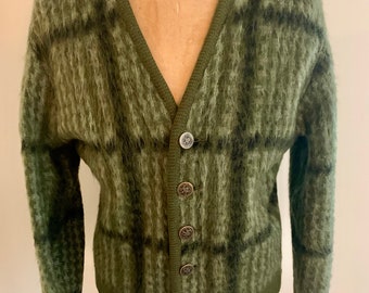 Puritan Citation Club Vintage 1960s Green Plaid Mohair Puritan Citation Club Vintage 1960s Green Plaid Mohair