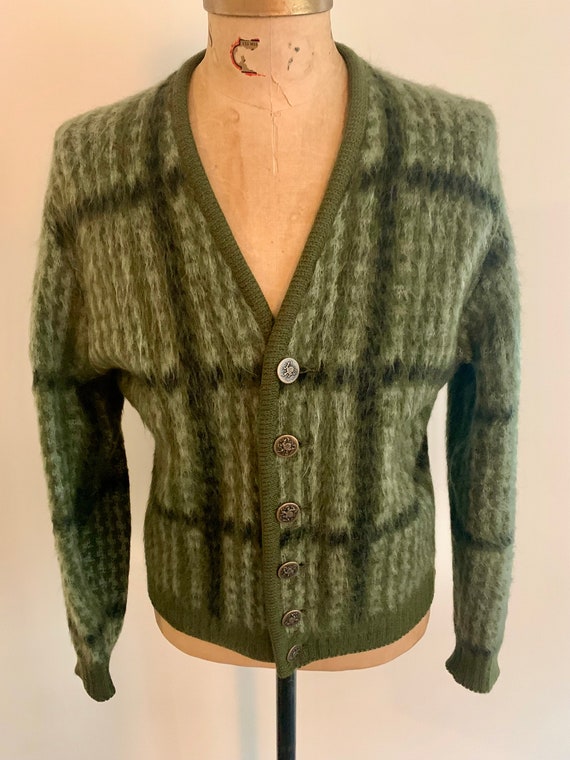 Puritan Citation Club Vintage 1960s Green Plaid Mohair Puritan Citation Club Vintage 1960s Green Plaid Mohair