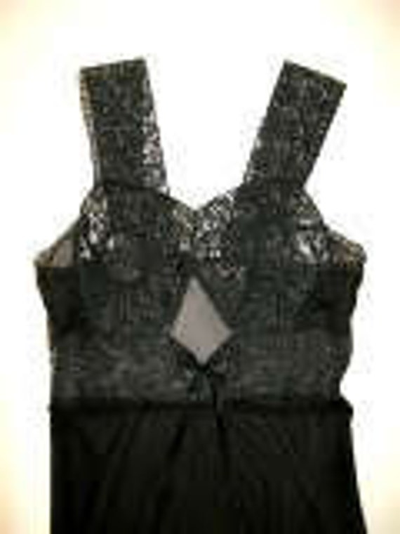 Black Silk Lingerie by Blanche Gown-Size XS