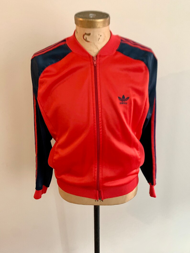Vintage Adidas 1980s navy/red ATP track jacket-size M image 6