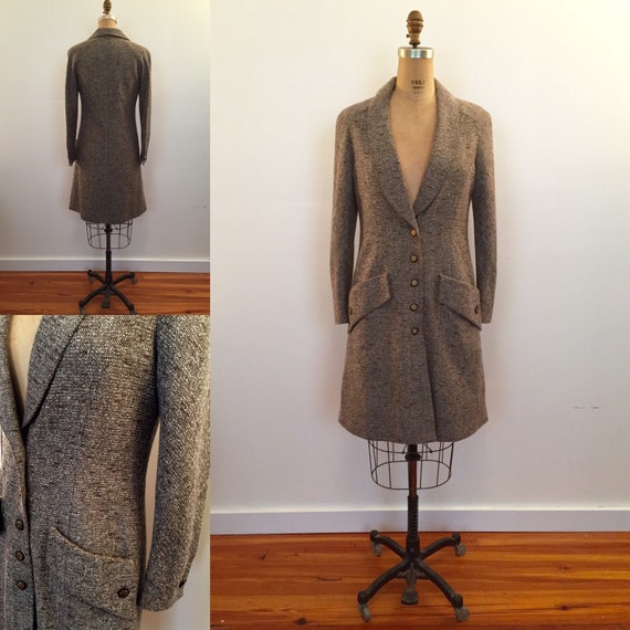 Valentino Boutique vintage tweed coatdress | Etsy