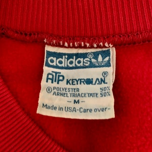 Vintage Adidas 1980s navy/red ATP track jacket-size M image 8
