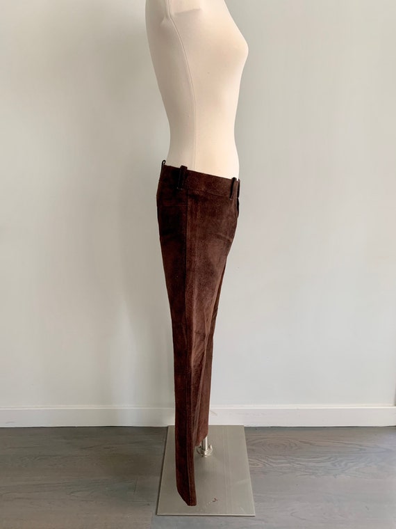 90s Genuine Suede Fringe Flares (M)
