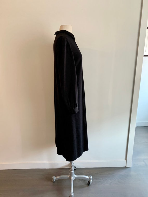 Lovey classic wool knit Adele Simpson collared dr… - image 5