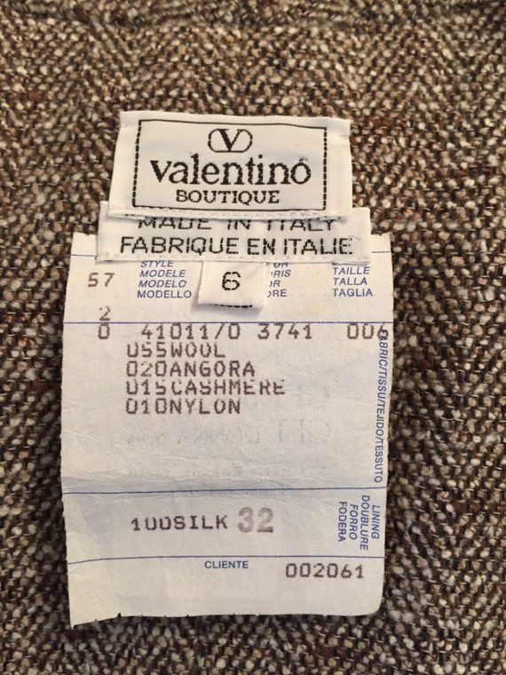 Valentino Boutique Tweed Coatdress Etsy
