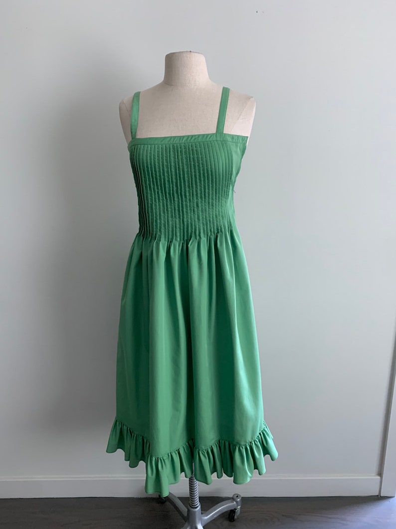 Nipon Boutique green poplin sundress-size xs image 1