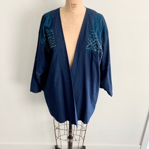 Chigyo hand made indigo kimono jacket-Size S image 2