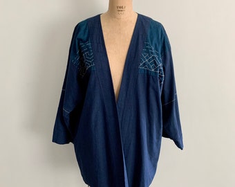 Chigyo hand made indigo kimono jacket-Size S