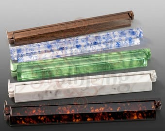 17,5 "Acrylfarbe Mahjong-Racks mit Drückern, Set mit 4 amerikanischen Mahjong-Kachelhaltern, Mah Jongg-Linealen mit Tragetasche