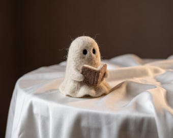 Needle Felting Kit for Beginners Cute Ghost DIY Craft Set Stress Relief Hobby Gift for Her