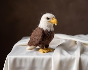 Needle Felting Kit for Beginners Eagle DIY Craft Set Stress Relief Hobby Gift for Her
