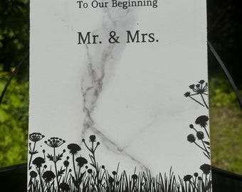 Placa de boda personalizada / Nombres de la pareja, fecha y mensaje personalizados (recuerdo)