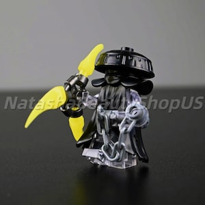 MOC Ninjago Rox Minifigure – Cursed Sorceress Form, Translucent Ghost Spirit Version