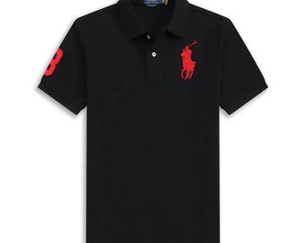 Men's Cotton Polo Shirt Short Sleeve Casual Classic Fit Embroidered Summer Top Multiple Colors