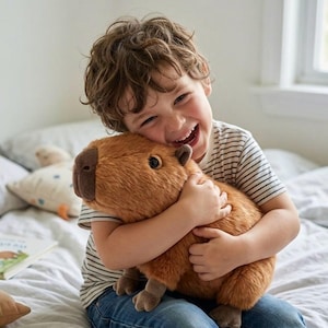 Lifelike Capybara Stuffed Animal, Velvety Soft Plush Toy for Kids and Collectors Gift Decor