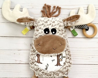 Moose Baby Toy Plush Lovey
