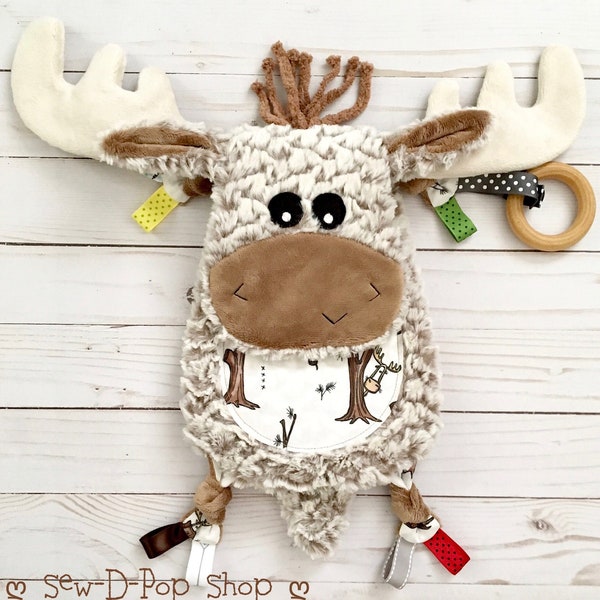 Moose Baby Toy Plush Lovey