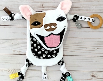 Pitbull zintuiglijk knuffeldier Mini Lovey