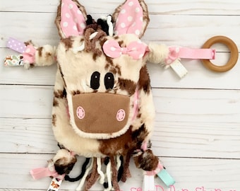Horse Plush Baby Sensory Toy Mini Lovey