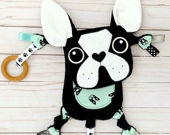 Boston Terrier babyspeelgoed pluche mini Lovey
