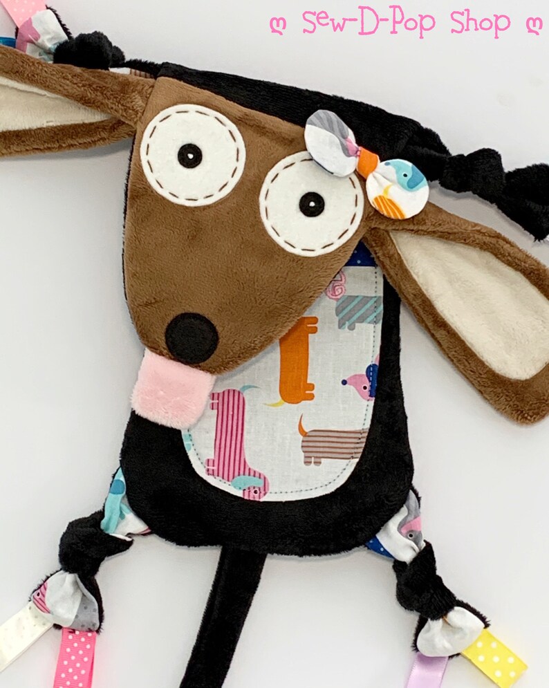 Doxy Dachshund Dog Mini Baby Animal Lovey Sensory Toy Buddy Etsy
